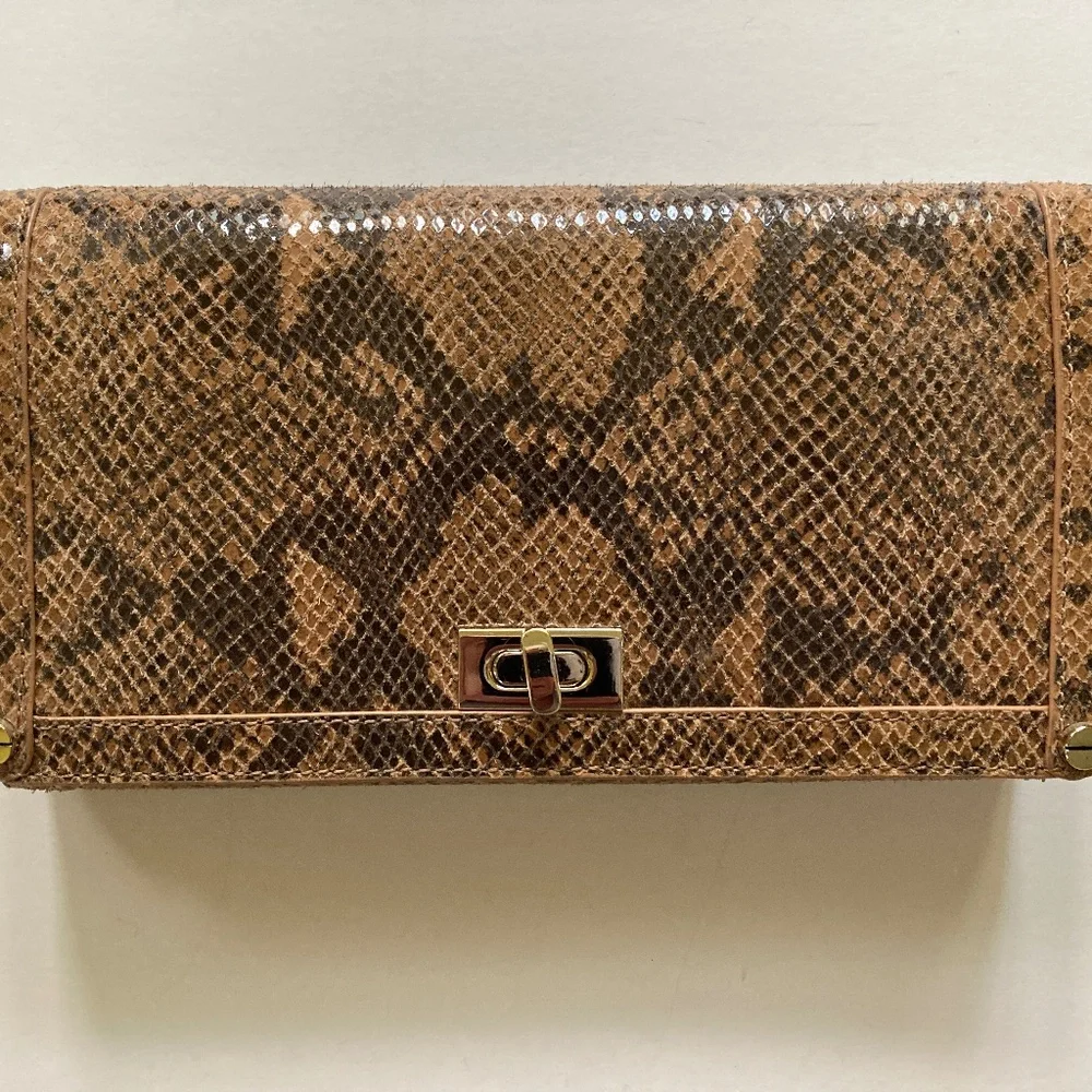 Alexis Hudson Lucy Crossbody Handbag/Amber Snake//NEW/$325 RETAIL!/NEVER USED!